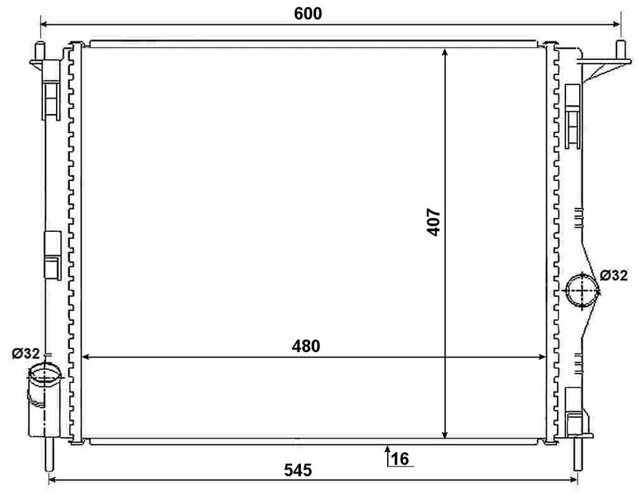 NRF 53069A Radiator 53069A