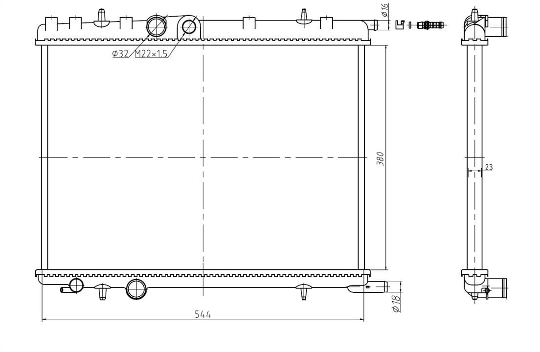 NRF Radiator – price 213 PLN