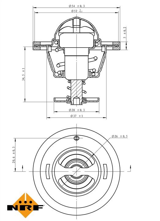NRF Coolant thermostat – price 27 PLN
