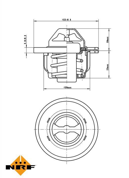 NRF Coolant thermostat – price 28 PLN