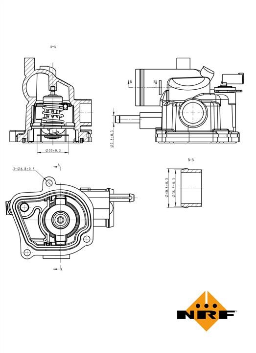 NRF Coolant thermostat – price 105 PLN