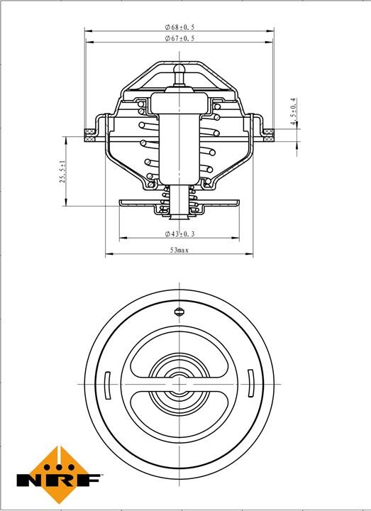 NRF Coolant thermostat – price 35 PLN