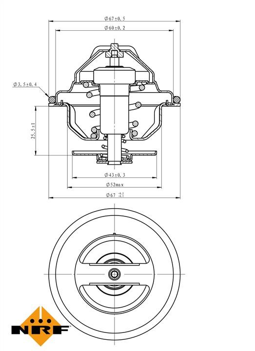 NRF Thermostat, coolant – price 46 PLN