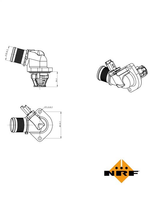 NRF Coolant thermostat – price 106 PLN
