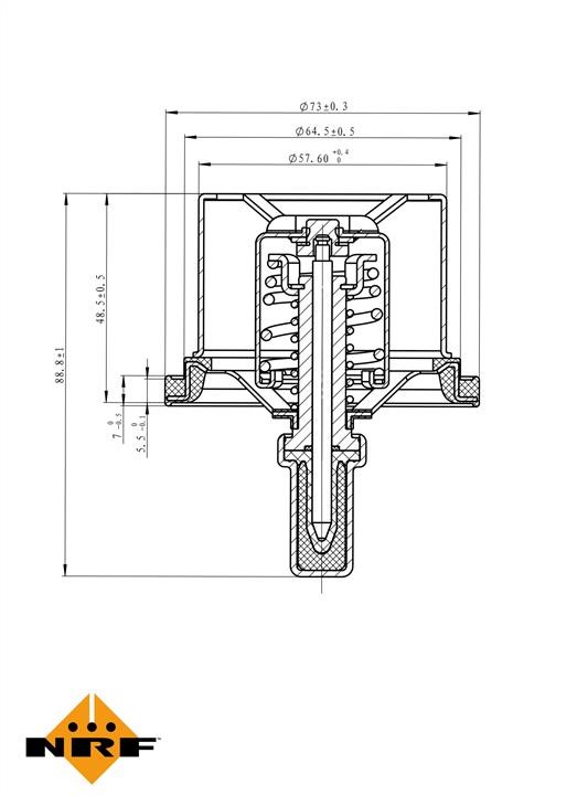 NRF Coolant thermostat – price 75 PLN