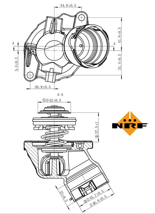 NRF Thermostat, coolant – price 191 PLN