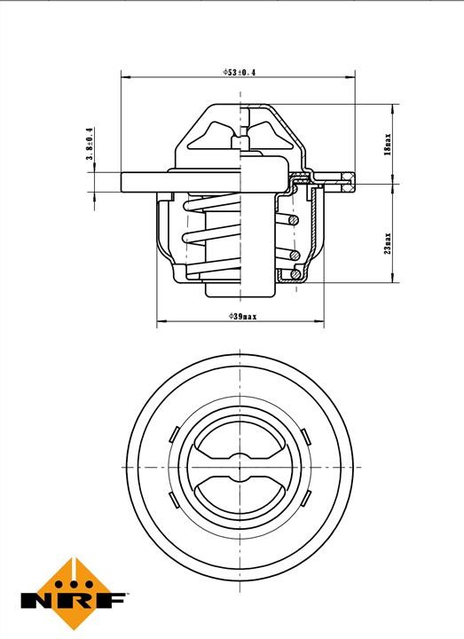 NRF Coolant thermostat – price 42 PLN