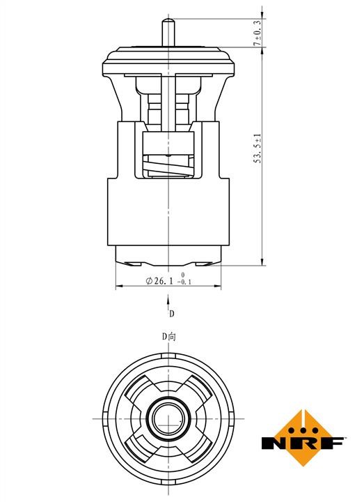 NRF Coolant thermostat – price 23 PLN