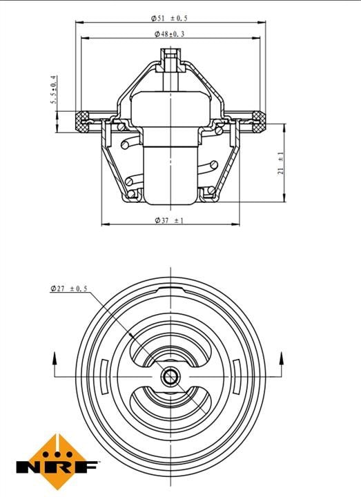 NRF Coolant thermostat – price 21 PLN