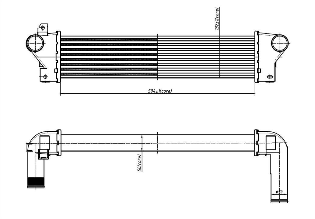 NRF Intercooler, charger – price 638 PLN