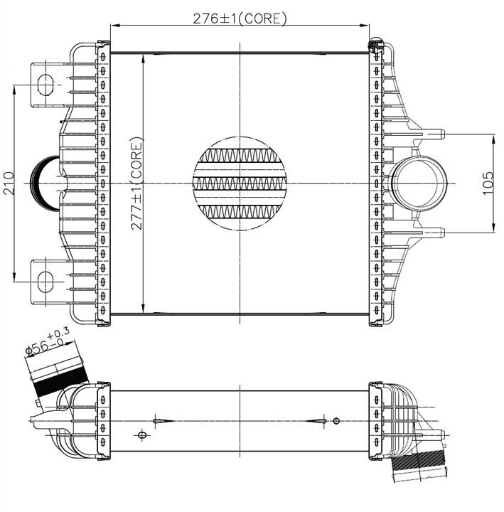 NRF Intercooler, charger – price 436 PLN