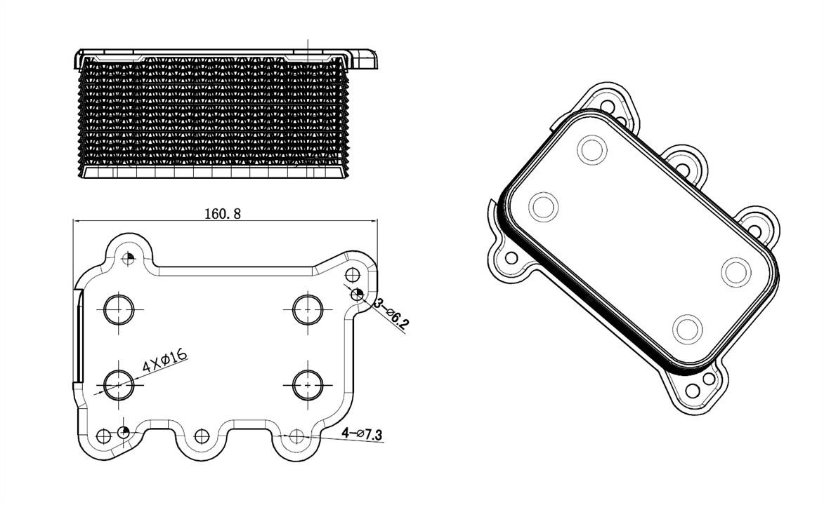 NRF Oil cooler – price 255 PLN