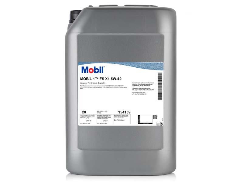 Mobil 154139 Engine oil Mobil 1 Full Synthetic 5W-40, 20L 154139