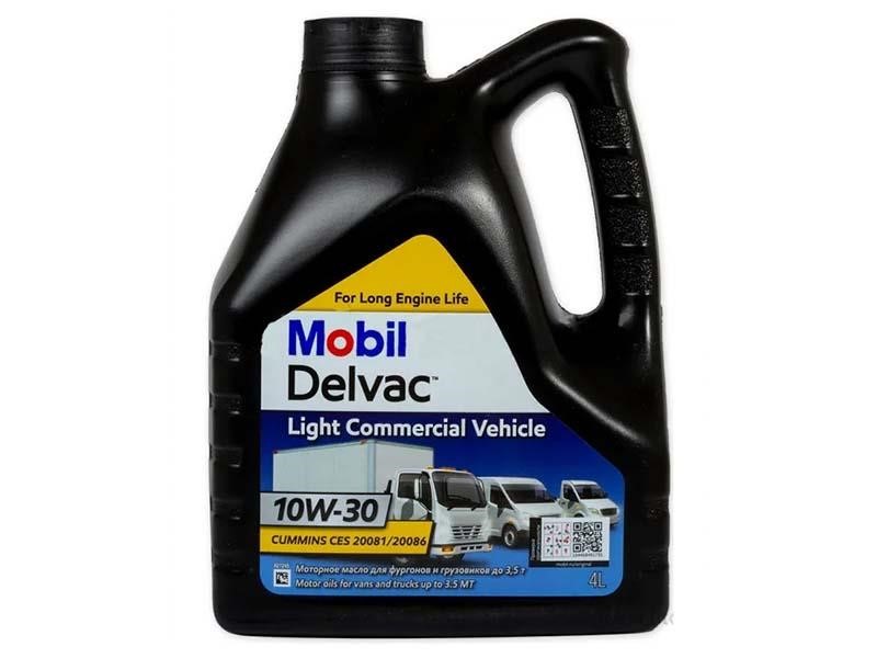 Mobil 154620 Engine oil MOBIL DELVAC LIGHT COMMERCIAL VEHICLE 10W-30, 4 L 154620