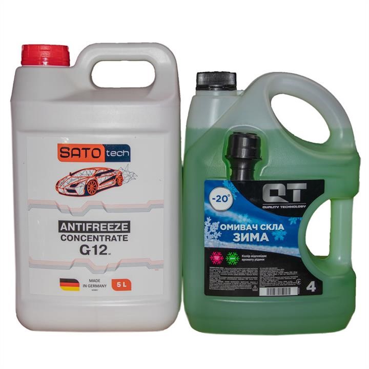 SATO tech G1205R-QT20 Antifreeze concentrate SATO TECH G12, red -80°C, 5l + winter washer as a gift ! G1205RQT20