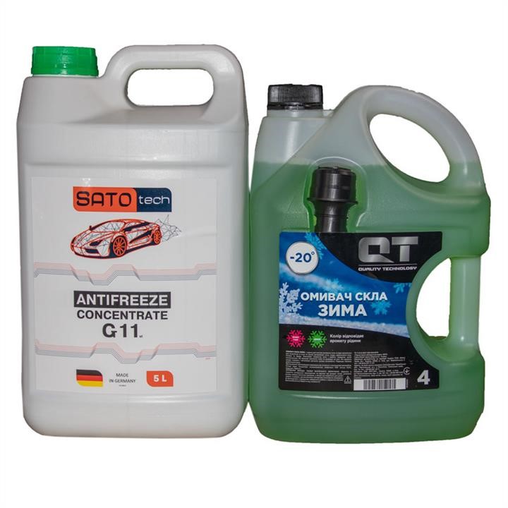 SATO tech G1105G-QT20 Antifreeze concentrate SATO TECH G11, green -80°C, 5l + winter washer as a gift ! G1105GQT20