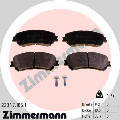 Otto Zimmermann 223471851 Brake Pad Set, disc brake 223471851