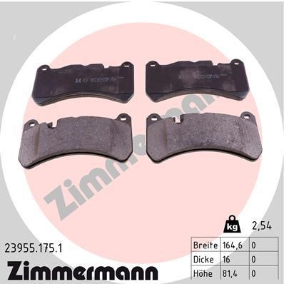 Otto Zimmermann 23955.175.1 Brake Pad Set, disc brake 239551751