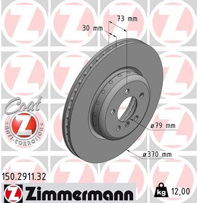 Otto Zimmermann 150.2911.32 Brake disk 150291132