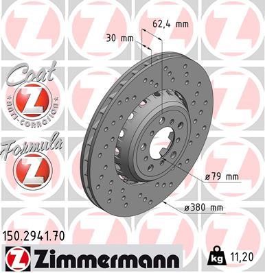 Otto Zimmermann 150.2941.70 Brake disk 150294170