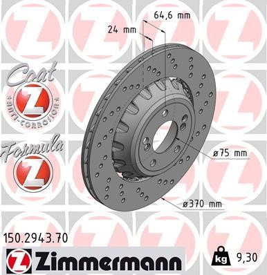 Otto Zimmermann 150.2943.70 Brake disk 150294370
