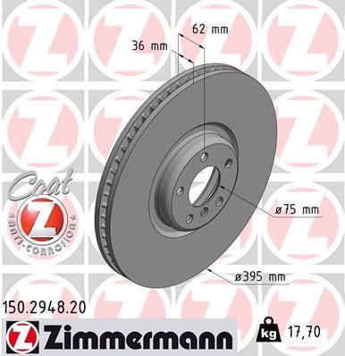 Otto Zimmermann 150.2948.20 Brake disk 150294820