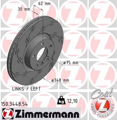 Otto Zimmermann 150.3448.54 Brake disc 150344854