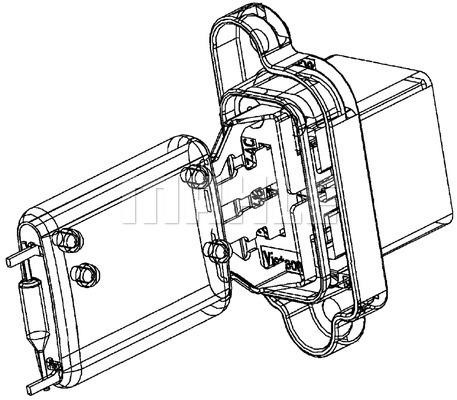 Fan motor resistor Mahle/Behr ABR 97 000P