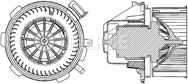 Blower motor Mahle/Behr AB 88 000P