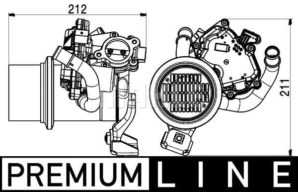 Mahle/Behr Exhaust gas cooler – price [object Object] PLN