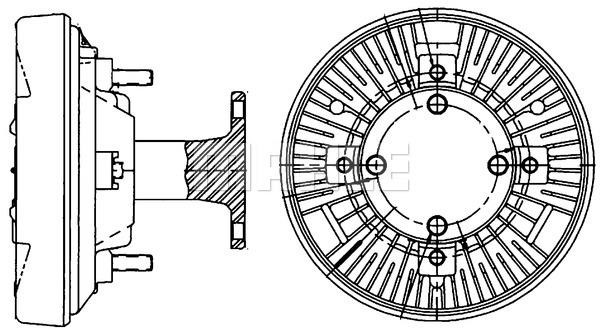 Mahle/Behr Viscous coupling assembly – price [object Object] PLN