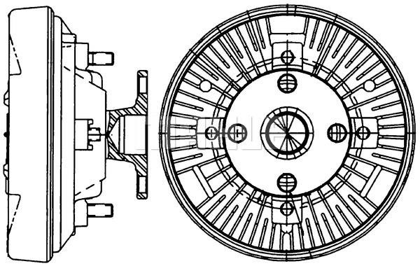 Mahle/Behr Viscous coupling assembly – price [object Object] PLN