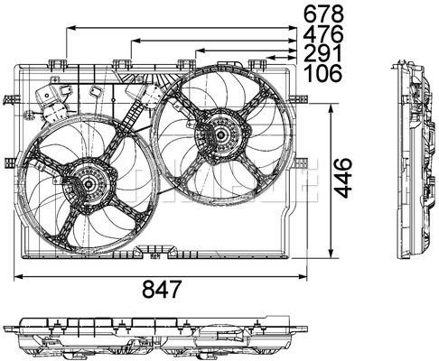 Mahle/Behr Hub, engine cooling fan wheel – price 972 PLN