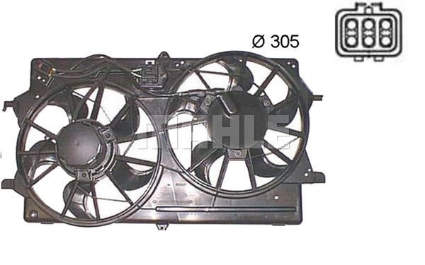 Mahle/Behr CFF 375 000S Hub, engine cooling fan wheel CFF375000S