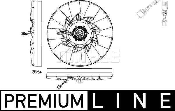 CFF478000P Mahle/Behr Hub, engine cooling fan wheel