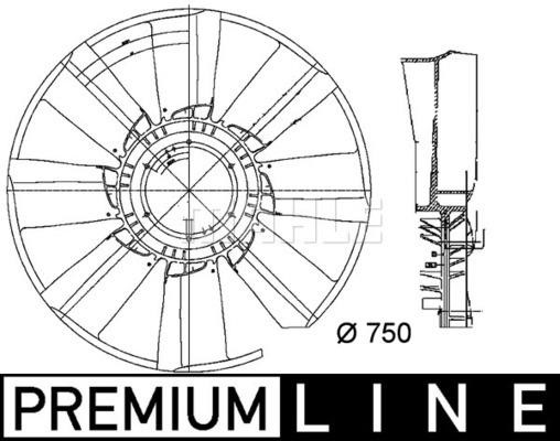 CFW34000P Mahle/Behr Fan impeller