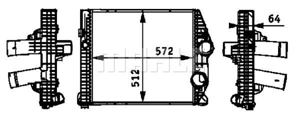 Mahle/Behr Intercooler, charger – price [object Object] PLN