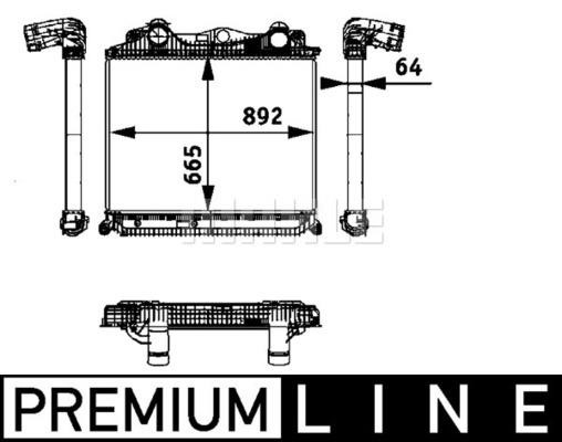 Mahle/Behr CI 119 000P Intercooler, charger CI119000P CI119000P Mahle/Behr Intercooler, charger