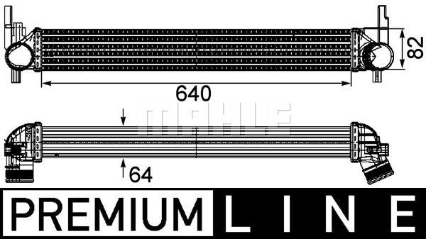 Mahle/Behr CI 165 000P Intercooler, charger CI165000P