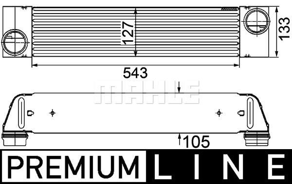 Mahle/Behr Intercooler, charger – price [object Object] PLN