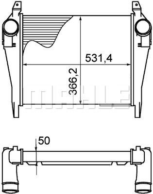 Mahle/Behr Intercooler, charger – price [object Object] PLN