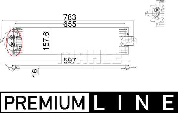 Mahle/Behr Oil cooler – price 1285 PLN