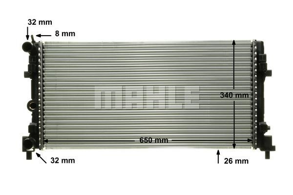 Mahle/Behr Engine cooling radiator – price 376 PLN
