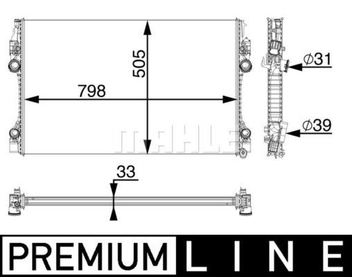 Mahle/Behr Engine cooling radiator – price [object Object] PLN
