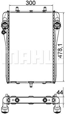 Mahle&#x2F;Behr Radiator, engine cooling – price 1871 PLN