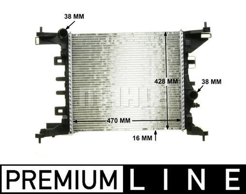 Engine cooling radiator Mahle/Behr CR 1187 000P