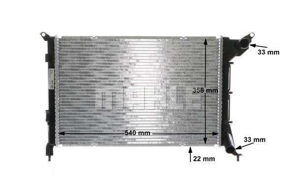 Mahle/Behr Engine cooling radiator – price 505 PLN