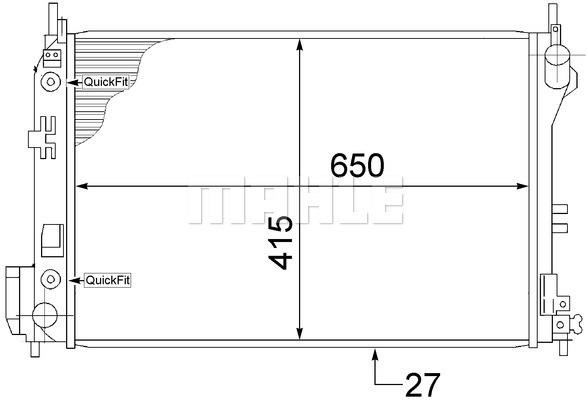 Mahle/Behr Engine cooling radiator – price [object Object] PLN