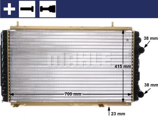 Mahle/Behr CR 168 000S Radiator, engine cooling CR168000S