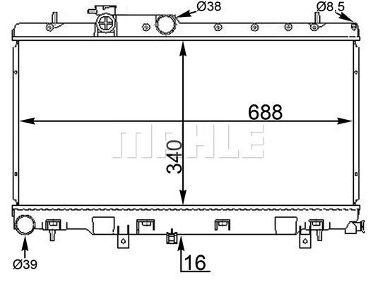 Mahle/Behr Engine cooling radiator – price [object Object] PLN